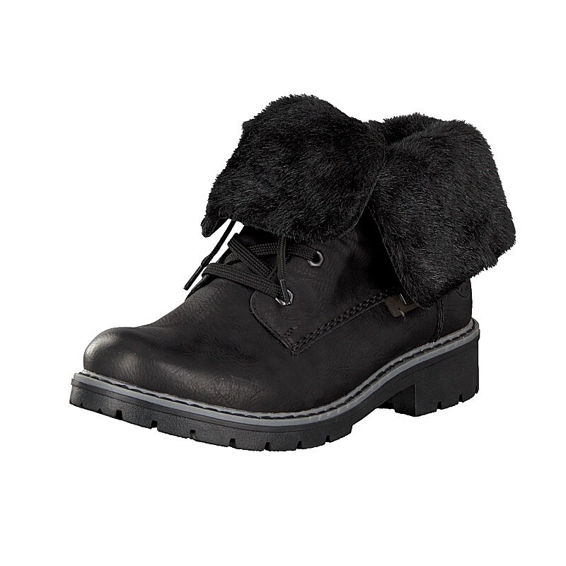 Botas Rieker Y9121-01 Para Mulher - Pretas